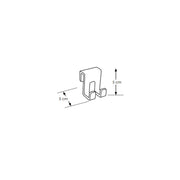Gancio modello Ghost di Cipà¬ per doccia in Plexiglass - cm 5x5 by CeramicStore | Lo specialista del tuo bagno
