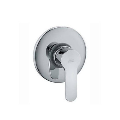 Set saliscendi doccia ottone cromato con miscelatore doccia incasso e presa acqua tonda a muro by CeramicStore | Lo specialista del tuo bagno