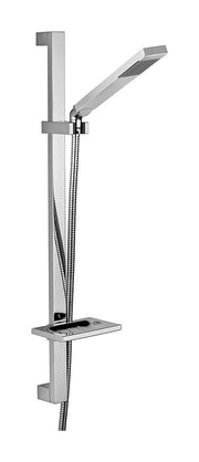 Kit Saliscendi Level con portasapone, miscelatore incasso doccia maniglia squadrata e presa acqua a muro, Paffoni by CeramicStore | Lo specialista del tuo bagno