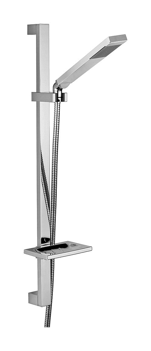 Kit Saliscendi Level con portasapone, miscelatore incasso doccia maniglia squadrata e presa acqua a muro, Paffoni by CeramicStore | Lo specialista del tuo bagno