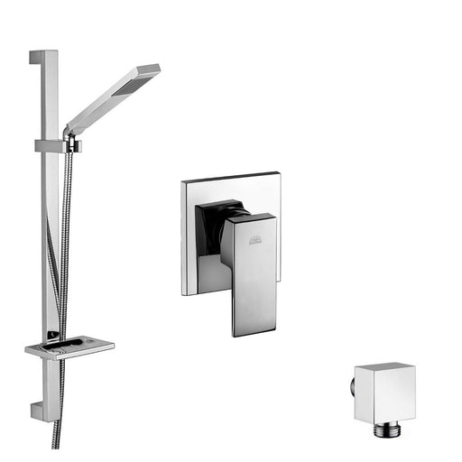 Set saliscendi Level con portasapone, miscelatore incasso e presa d'acqua a muro Paffoni by CeramicStore | Lo specialista del tuo bagno