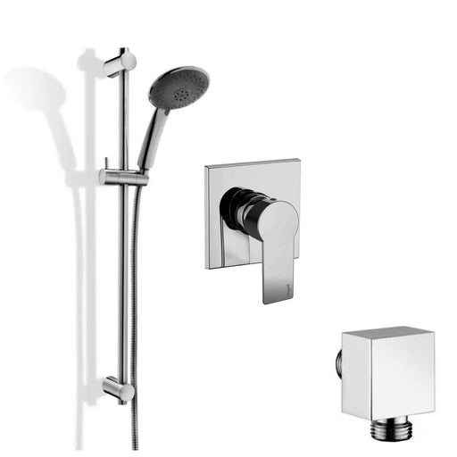 Set saliscendi con asta per doccia, miscelatore incasso 1 uscita e presa d'acqua a muro Paffoni by CeramicStore | Lo specialista del tuo bagno