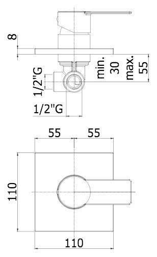 Set saliscendi con asta per doccia, miscelatore incasso 1 uscita e presa d'acqua a muro Paffoni by CeramicStore | Lo specialista del tuo bagno