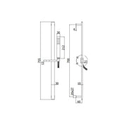 Set saliscendi modello Prestige con asta, miscelatore ad incasso 1 uscita e presa d'acqua a muro Paffoni by CeramicStore | Lo specialista del tuo bagno