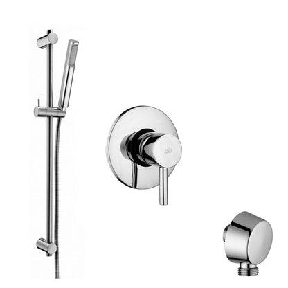 Set saliscendi doccia tondo con miscelatore incasso doccia e presa d'acqua tonda a muro Paffoni by CeramicStore | Lo specialista del tuo bagno