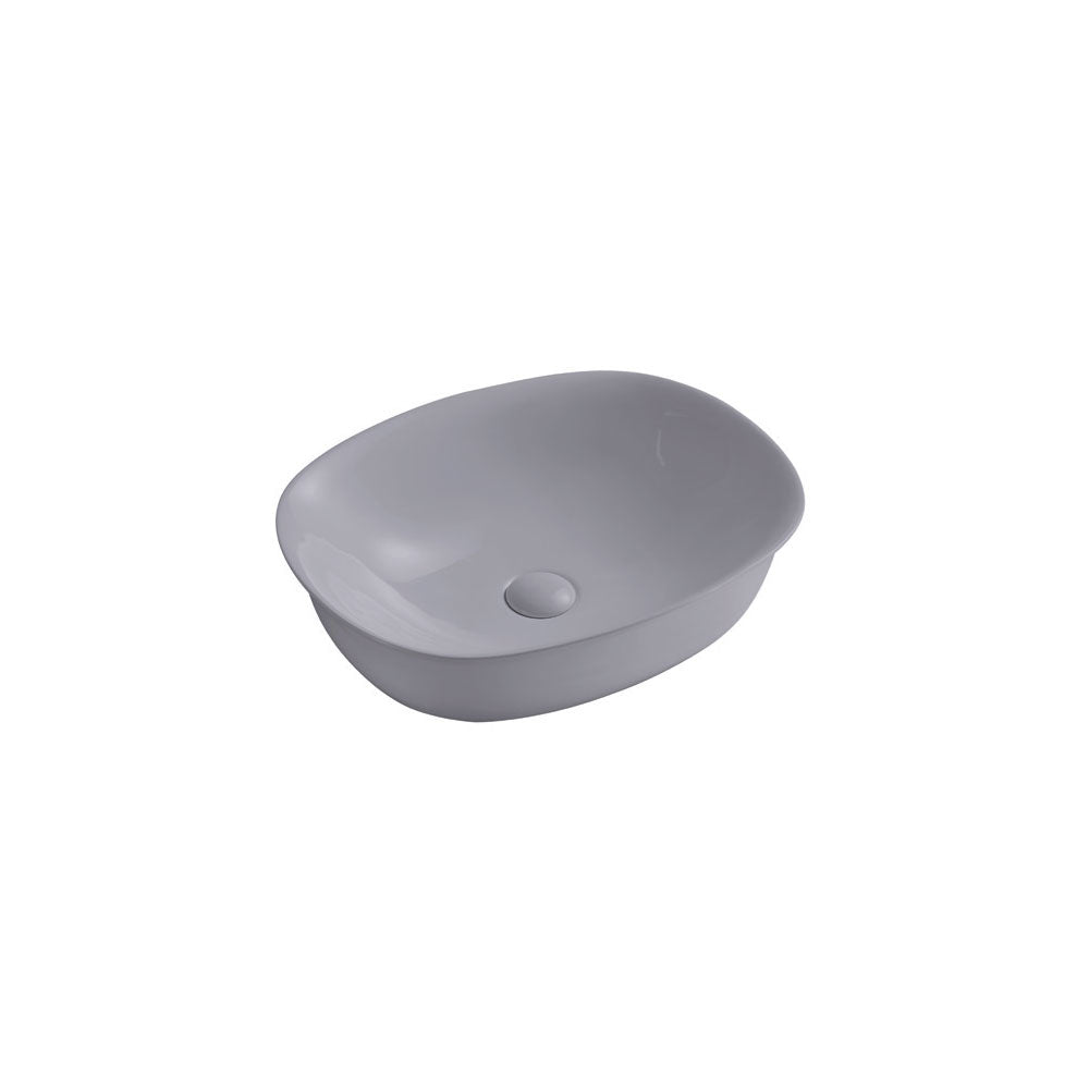 Lavabo da appoggio Rettangolare 50x40 cm Grigio Ceramica Althea collezione LAP con piletta inclusa