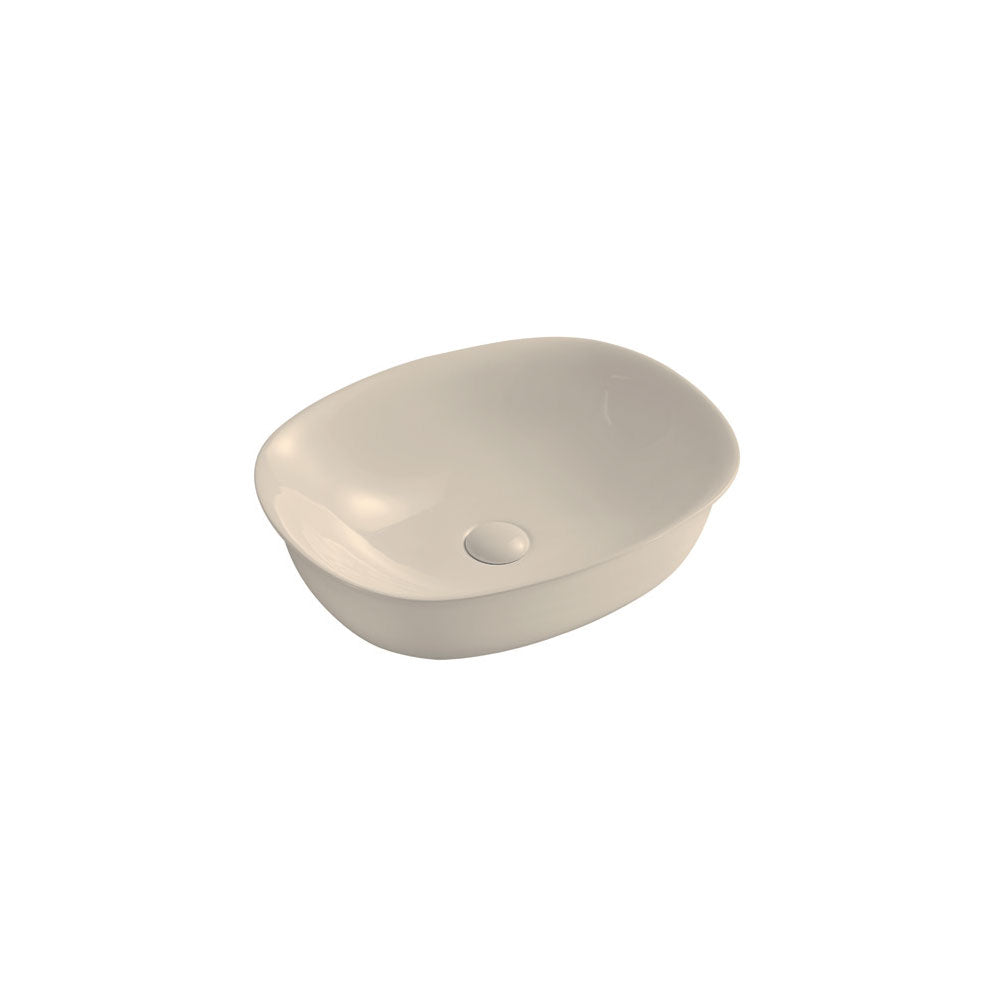 Lavabo da appoggio Rettangolare 50x40 cm Ecrà¹ Ceramica Althea collezione LAP con piletta inclusa