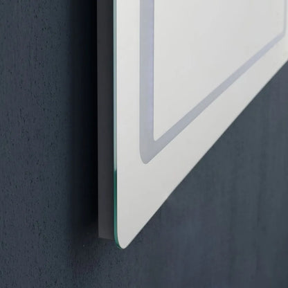 Specchiera rettangolare 80x60 cm Cubi&Co reversibile con LED integrato by CeramicStore | Lo specialista del tuo bagno
