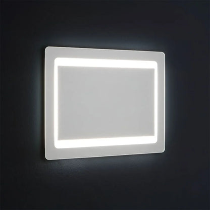 Specchiera rettangolare 80x60 cm Cubi&Co reversibile con LED integrato by CeramicStore | Lo specialista del tuo bagno