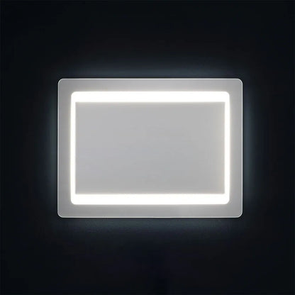 Specchiera rettangolare 80x60 cm Cubi&Co reversibile con LED integrato by CeramicStore | Lo specialista del tuo bagno