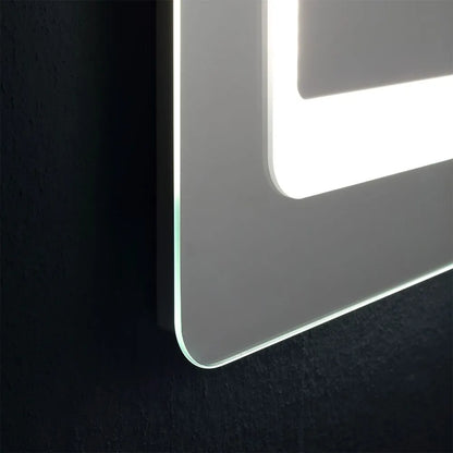 Specchiera rettangolare 80x60 cm Cubi&Co reversibile con LED integrato by CeramicStore | Lo specialista del tuo bagno