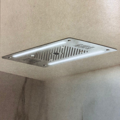 Soffione doccia ad incasso 40x60 cm 3 vie con cromoterapia bluetooth e telecomando by CeramicStore | Lo specialista del tuo bagno