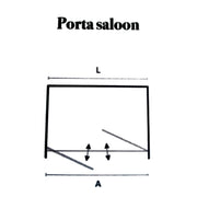 Porta doccia per nicchia da 85 cm apertura saloon in cristallo trasparente da 6 mm by CeramicStore | Lo specialista del tuo bagno