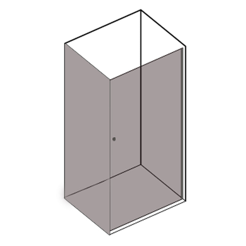 Box Doccia cm 70x70 con porta apertura battente e parete fissa in cristallo trasparente 6 mm by CeramicStore | Lo specialista del tuo bagno