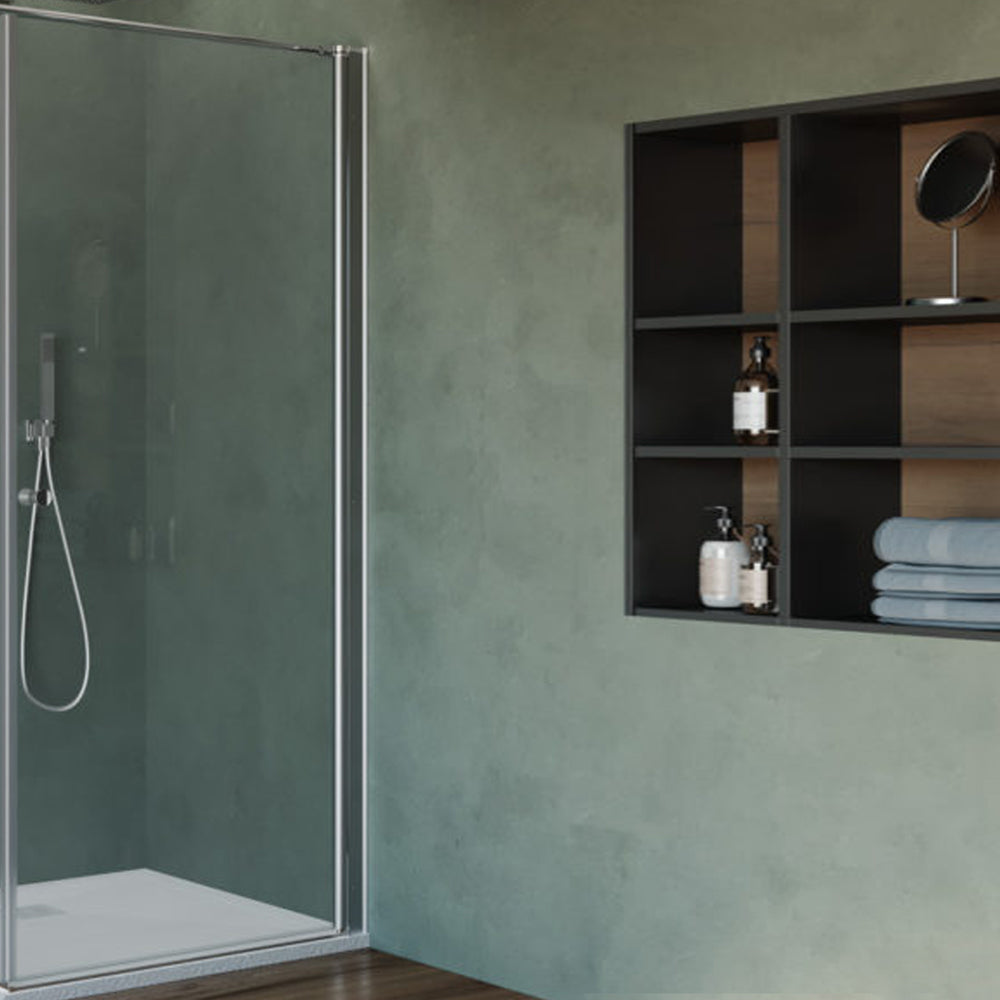 Porta doccia Giunone apertura battente 70 cm cristallo trasparente 6 mm temperato by CeramicStore | Lo specialista del tuo bagno
