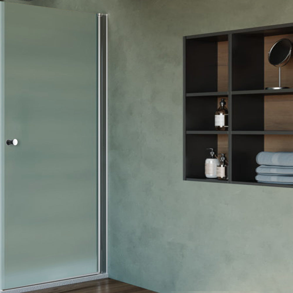 Porta doccia Giunone apertura battente 80 cm cristallo opaco 6 mm temperato by CeramicStore | Lo specialista del tuo bagno