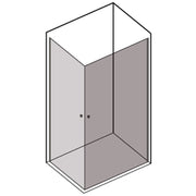 Box Doccia cm 70x70 con porta apertura due battenti in cristallo trasparente 6 mm by CeramicStore | Lo specialista del tuo bagno