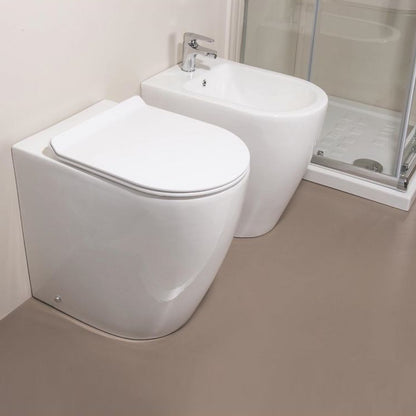 Sanitari filoparete con scarico traslato h 50 cm modello Cover XL Ceramica Althea - sedile softclose
