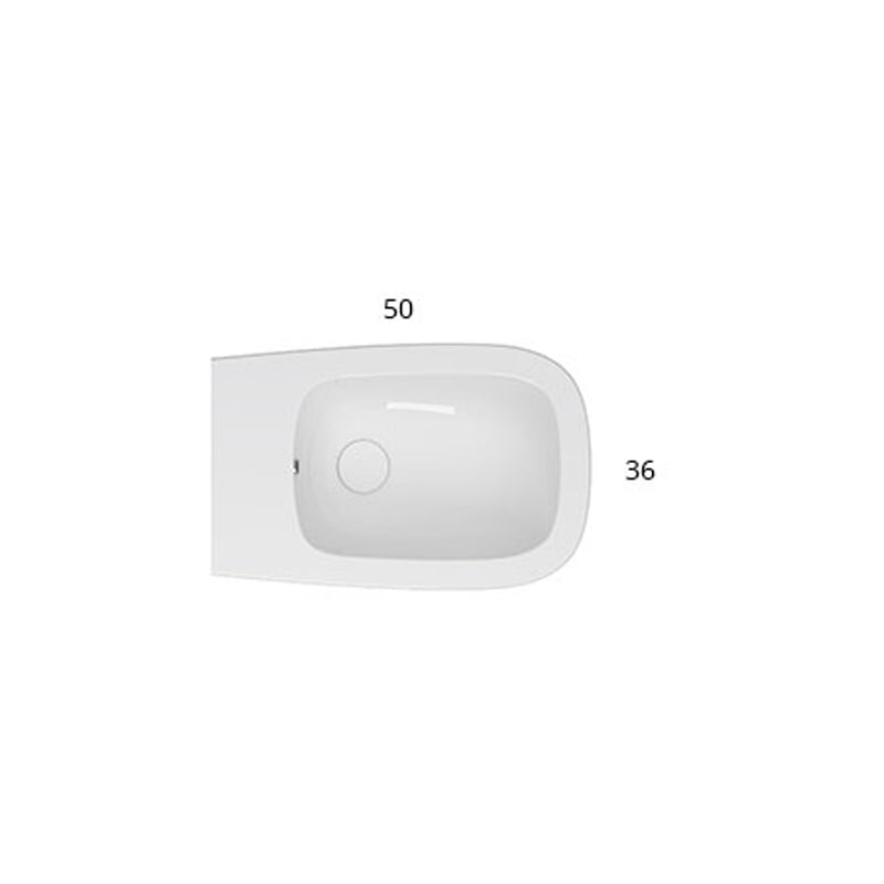 Bidet filoparete Multi 50x36 cm modello Genesis Ceramica Globo