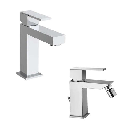 Set di miscelatori Lavabo e Bidet in ottone Cromo collezione Feel di Mamoli Rubinetterie by CeramicStore | Lo specialista del tuo bagno