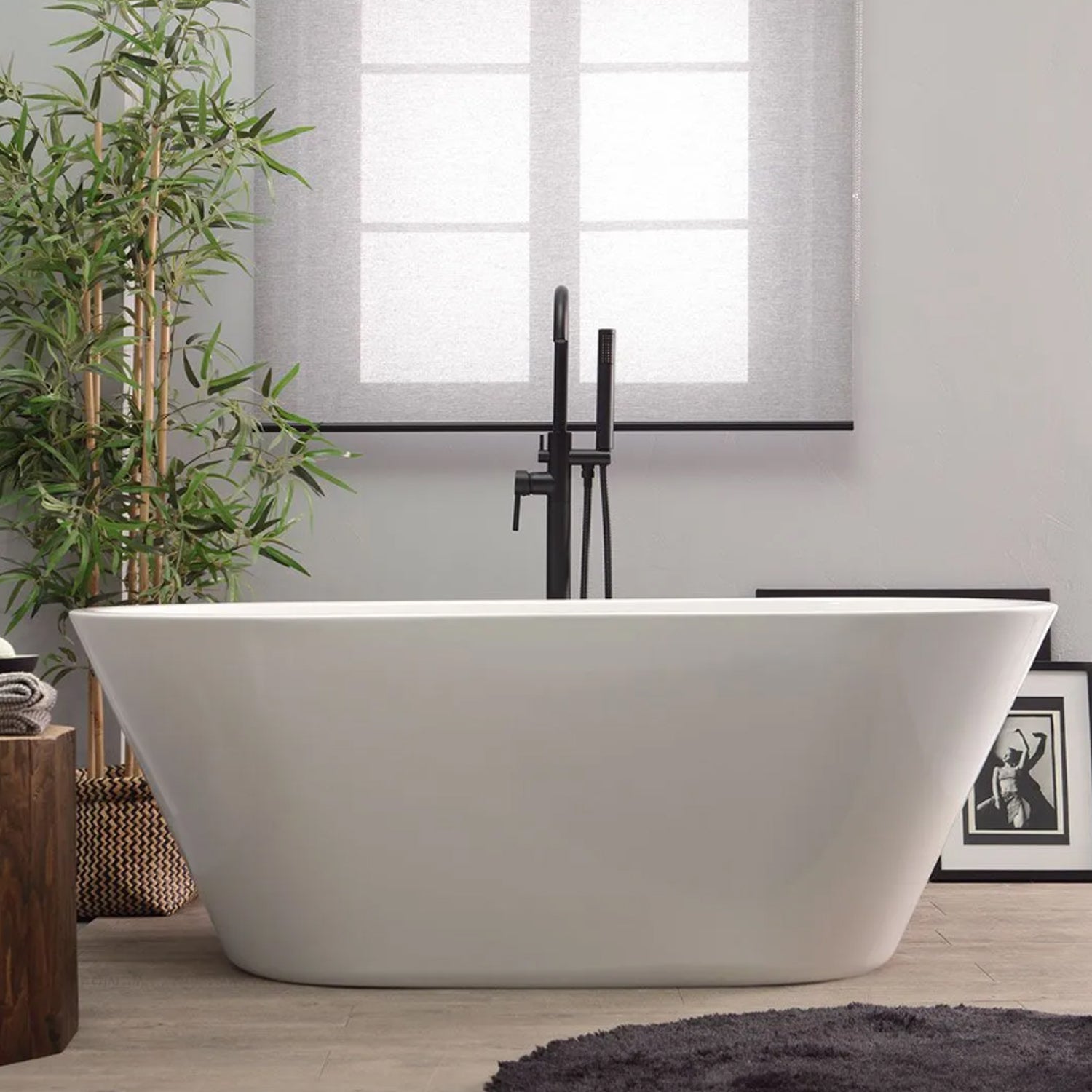 Vasca da bagno Freestanding in acrilico modello Ancona da 150 cm - Bianco by CeramicStore | Lo specialista del tuo bagno