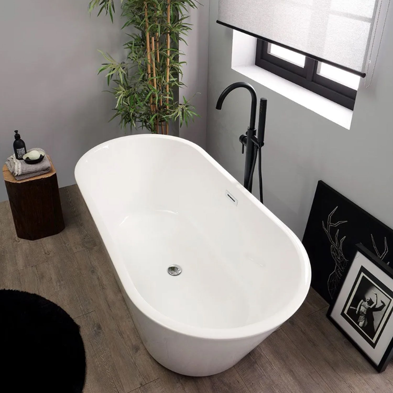 Vasca da bagno Freestanding in acrilico modello Ancona da 150 cm - Bianco by CeramicStore | Lo specialista del tuo bagno