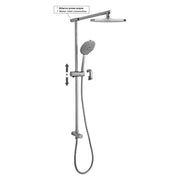 Colonna doccia Up con presa acqua completa di doccia e soffione Paffoni - Cromato by CeramicStore | Lo specialista del tuo bagno