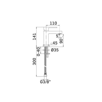 Set di miscelatori Lavabo, Bidet e Doccia incasso in ottone Cromo collezione Feel di Mamoli Rubinetterie by CeramicStore | Lo specialista del tuo bagno