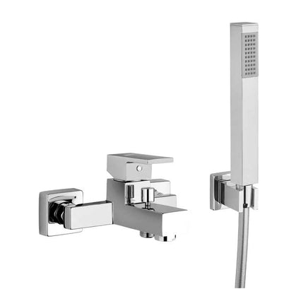 Set di miscelatori Lavabo, Bidet e Vasca con set Doccia in ottone Cromo collezione Feel di Mamoli Rubinetterie by CeramicStore | Lo specialista del tuo bagno