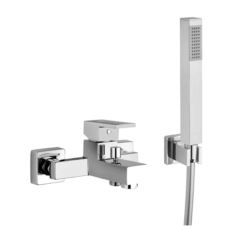 Set di miscelatori Lavabo, Bidet e Vasca con set Doccia in ottone Cromo collezione Feel di Mamoli Rubinetterie by CeramicStore | Lo specialista del tuo bagno