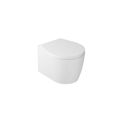 Vaso sospeso 51x38 cm con sedile avvolgente soft close serie Xes di Ceramica Galassia