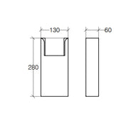 Lineabeta Porta Sacchetti Igienici Othello - Inox Lucido by CeramicStore | Lo specialista del tuo bagno