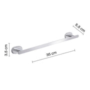 Portasalviette a parete Gedy Bernina cm 35 in acciaio inox cromato by CeramicStore | Lo specialista del tuo bagno