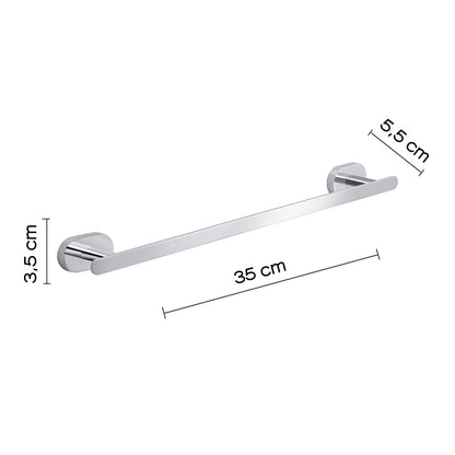 Portasalviette a parete Gedy Bernina cm 35 in acciaio inox cromato by CeramicStore | Lo specialista del tuo bagno
