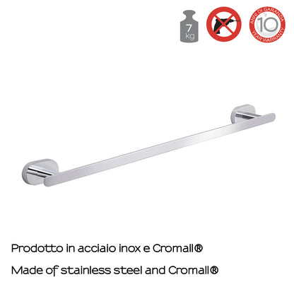 Portasalviette a parete Gedy Bernina cm 45 in acciaio inox cromato by CeramicStore | Lo specialista del tuo bagno