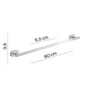 Portasalviette a parete Gedy Bernina cm 60 in acciaio inox cromato by CeramicStore | Lo specialista del tuo bagno