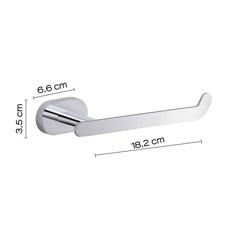 Portarotolo a parete Gedy Bernina in acciaio inox cromo