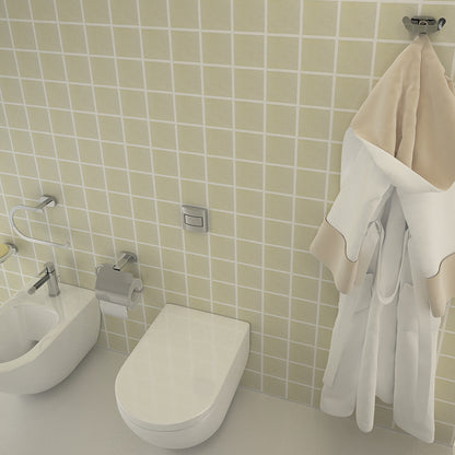 Pratico appendiabiti doppio, a parete, Gedy Bernina acciao inox cromo by CeramicStore | Lo specialista del tuo bagno