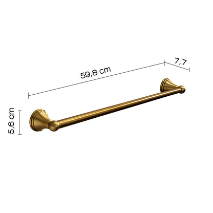 Portasalviette 60 cm a parete di Gedy serie Romance - Bronzo by CeramicStore | Lo specialista del tuo bagno