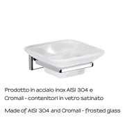 Portasapone in acciaio inox AISI 304 Colorado di Gedy - Cromato by CeramicStore | Lo specialista del tuo bagno