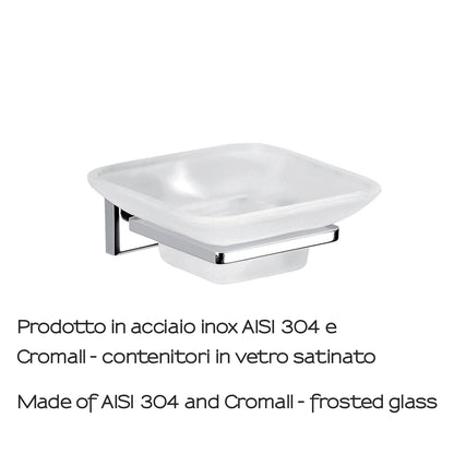 Portasapone in acciaio inox AISI 304 Colorado di Gedy - Cromato by CeramicStore | Lo specialista del tuo bagno