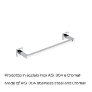 Portasalviette 35 cm in acciaio inox AISI 304 Colorado di Gedy - Cromato by CeramicStore | Lo specialista del tuo bagno