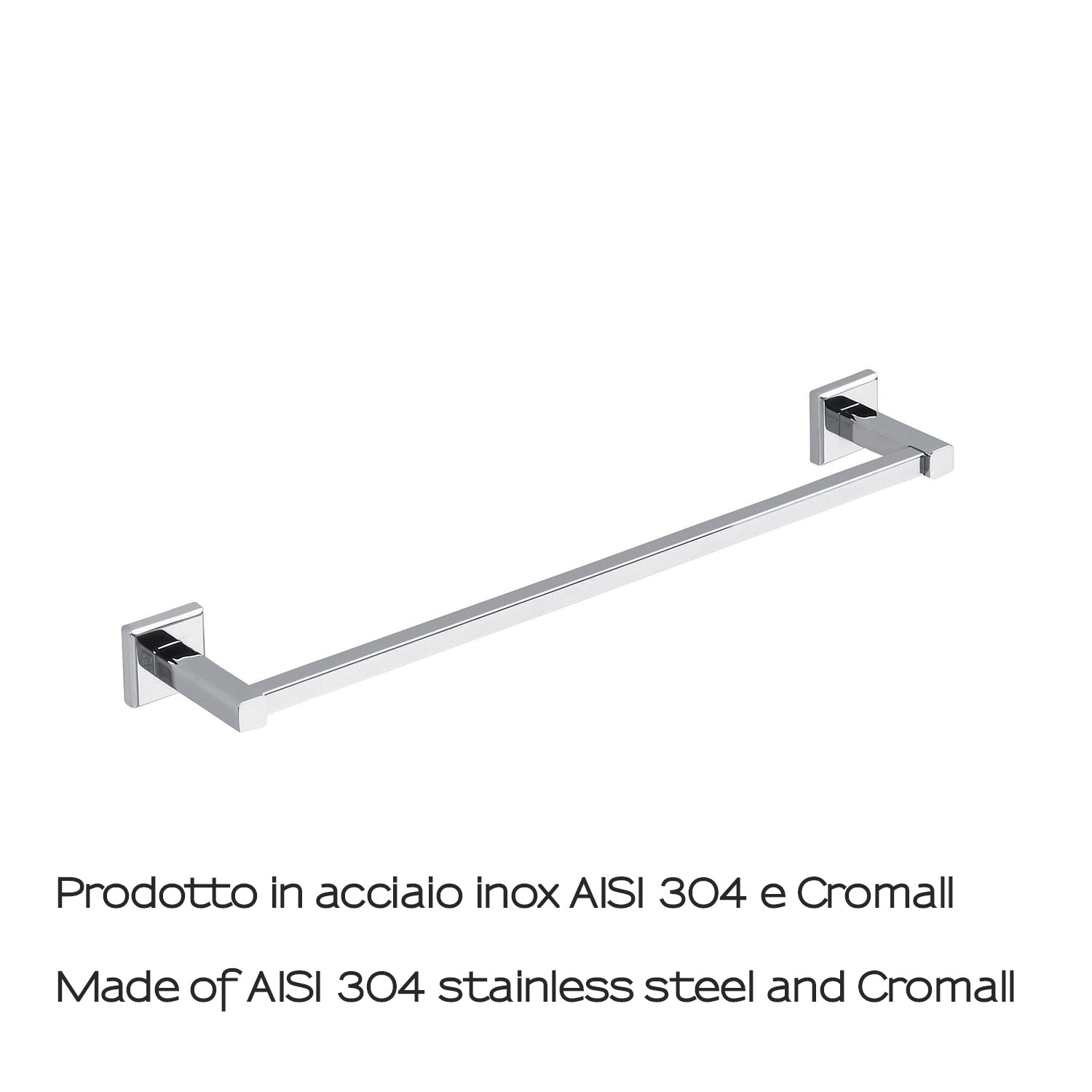 Portasalviette 45 cm in acciaio inox AISI 304 Colorado di Gedy - Cromato by CeramicStore | Lo specialista del tuo bagno