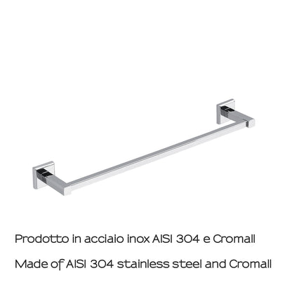 Portasalviette 45 cm in acciaio inox AISI 304 Colorado di Gedy - Cromato by CeramicStore | Lo specialista del tuo bagno