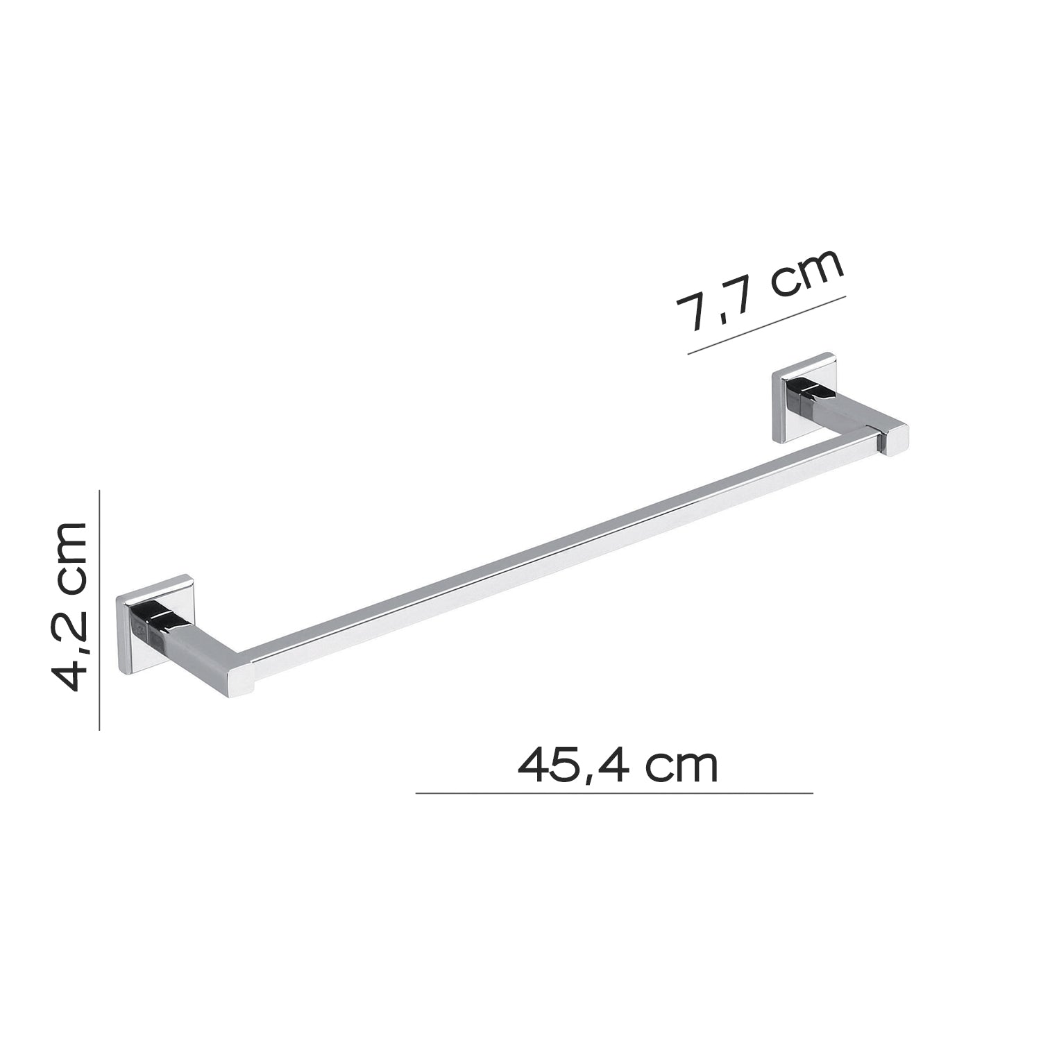 Portasalviette 45 cm in acciaio inox AISI 304 Colorado di Gedy - Cromato by CeramicStore | Lo specialista del tuo bagno