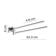 Portasalviette a snodo in acciaio inox AISI 304 Colorado di Gedy - Cromato by CeramicStore | Lo specialista del tuo bagno