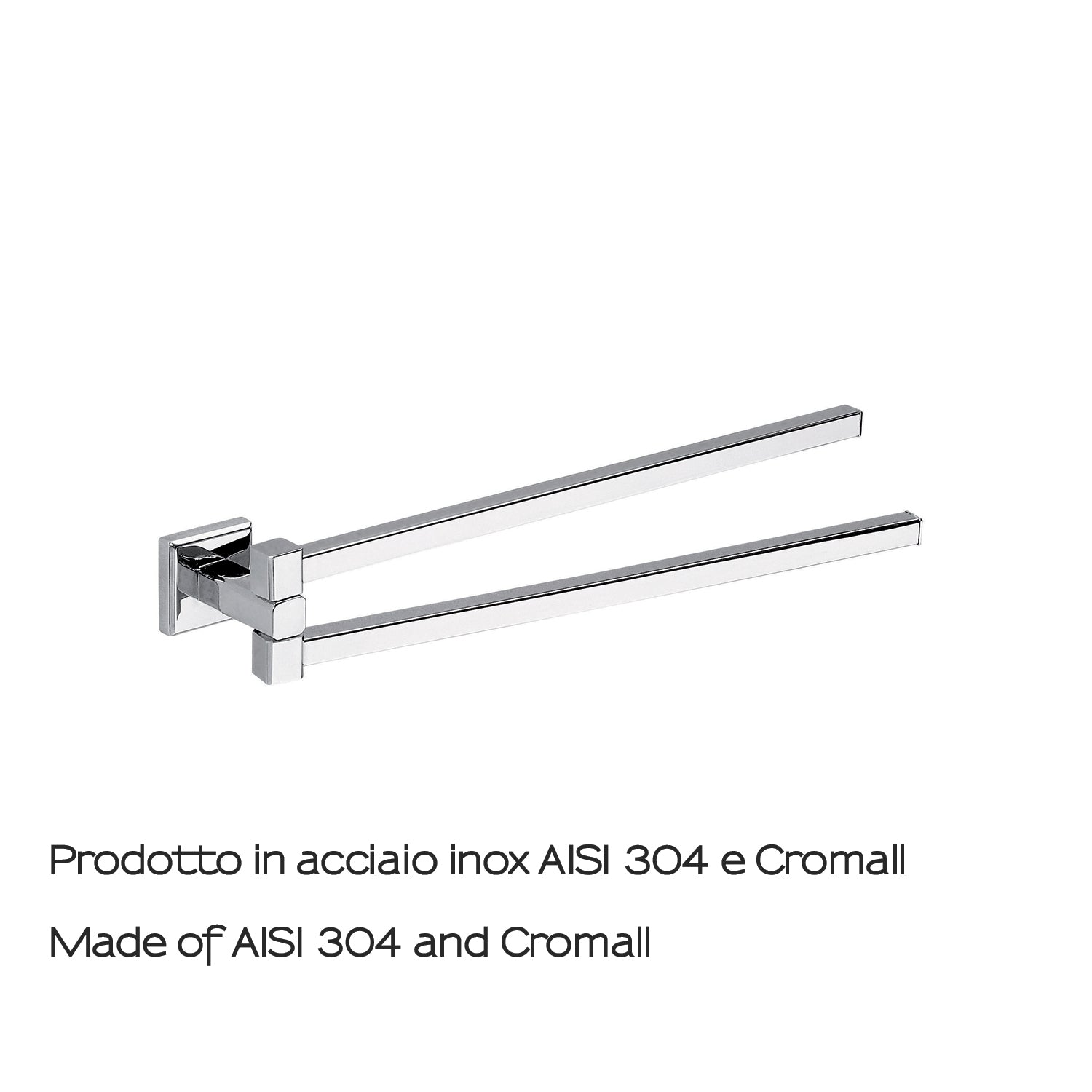 Portasalviette a snodo in acciaio inox AISI 304 Colorado di Gedy - Cromato by CeramicStore | Lo specialista del tuo bagno