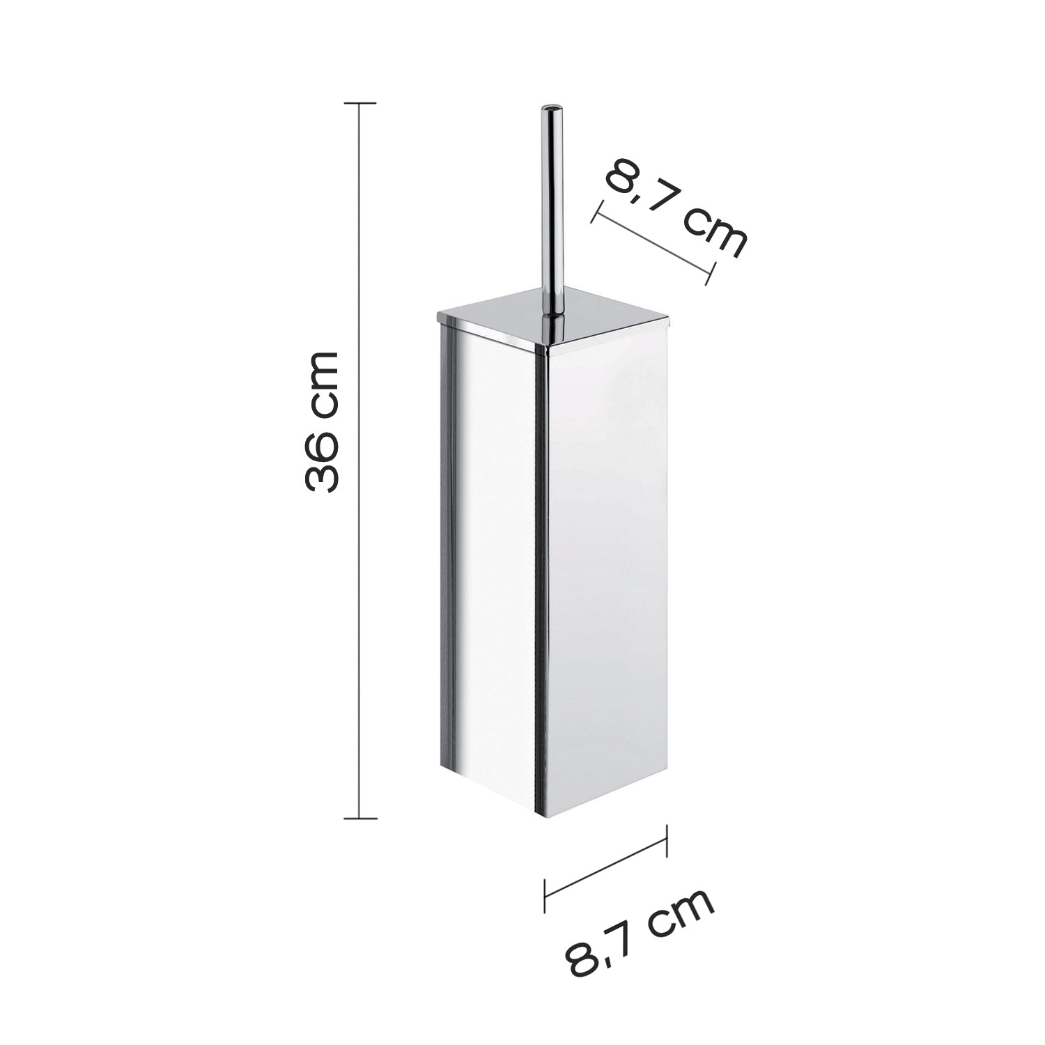Scopino da appoggio in acciaio inox AISI 304 Colorado di Gedy - Cromato by CeramicStore | Lo specialista del tuo bagno