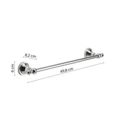 Porta asciugamani 45 cm a parete Nevis di Gedy - Cromato by CeramicStore | Lo specialista del tuo bagno