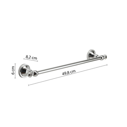 Porta asciugamani 45 cm a parete Nevis di Gedy - Cromato by CeramicStore | Lo specialista del tuo bagno